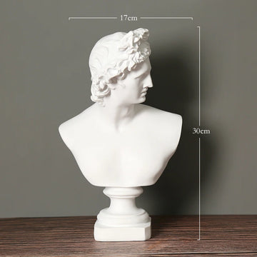 statues antiques blanc buste apollon arthemis sculptures details classiques art grec romain livres papier