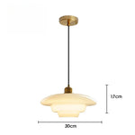 lampe suspendue moderne blanche dorée pierre verre opaque e27 led salon restaurant