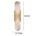 lampe murale moderne marbre blanc doré fixée mur éclairage quotidien halogène 220V 110V 249