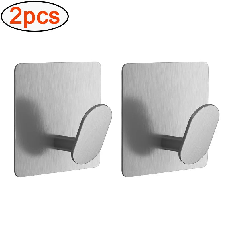 porte serviettes adhésifs acier inoxydable noir argenté moderne pièces multiple usage