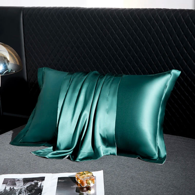 housse coussin soie mûrier gris métallisé satinée contemporaine non toxique environnement