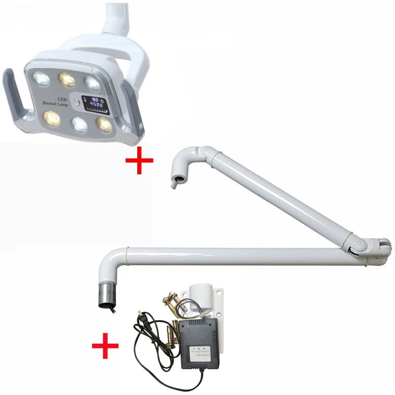 lampe moderne blanc fixée tringle corps base métal