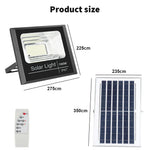 projecteur solaire led ip67 protection abs moderne extérieur sécurité jardin autonomie télécommande