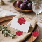 timbres cire coeurs classiques adhésifs rouge beige doré vert rose blanc