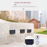 lampe murale solaire led extérieure étanche automatique nuit jardin patio décoration moderne minimaliste up