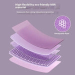 tapis d'équilibre antidérapant mousse haute résilience violet noir yoga abdos genoux moderne minimaliste