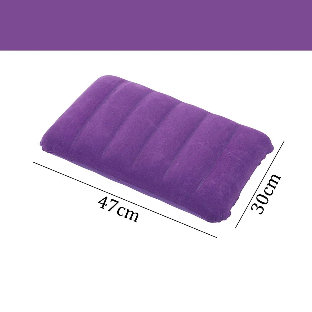 coussin gonflable imperméable mousse pe polyester coton bleu violet vert rouge moderne camping voyage