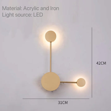 applique murale led moderne noir blanc luminaire salon cuisine salon intérieur maison