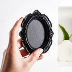 cadres photo noir ornement baroque clips magnétiques arrière mat classiques décoratifs suspensions miroir adultes