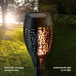 lampe solaire décorative moderne motif floral noir tringle sol ip65 led extérieure halloween jardin