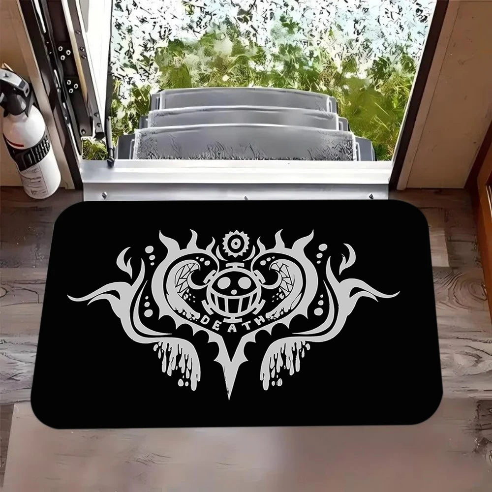 tapis sol antidérapant moderne happy camper camping car floral bienvenue salon chambre