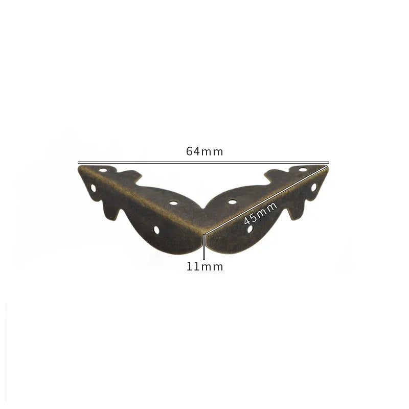 protections d'angle decoratives or bronze ornements floraux vintage fixations maison woodworking echangement