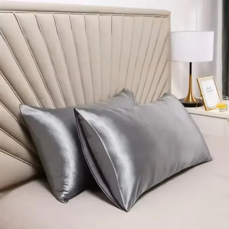 housse coussin moderne satinée coton polyester opaque rose pâle blanc gris beige violet