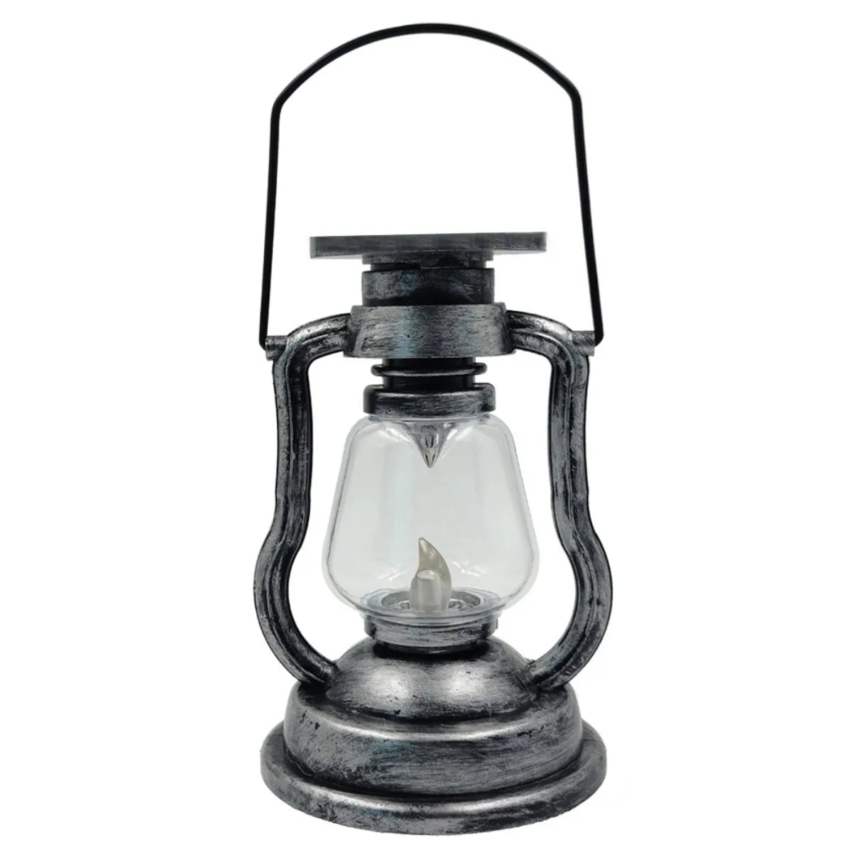 lanterne vintage bronze rétro verre transparent métal opaques anneaux suspensionextérieur camping