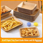 assiettes kraft marron clair respectueux environnement moderne rustique opacité texture papier kraft événements fêtes