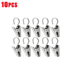 pinces tissu argentées clips rideau robustes décoration moderne 10pcs 20pcs 30pcs 50pcs 60pcs