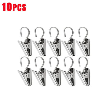 pinces tissu argentées clips rideau robustes décoration moderne 10pcs 20pcs 30pcs 50pcs 60pcs