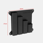 organisateur mural câbles zip ties rangement outils noir industriel minimaliste
