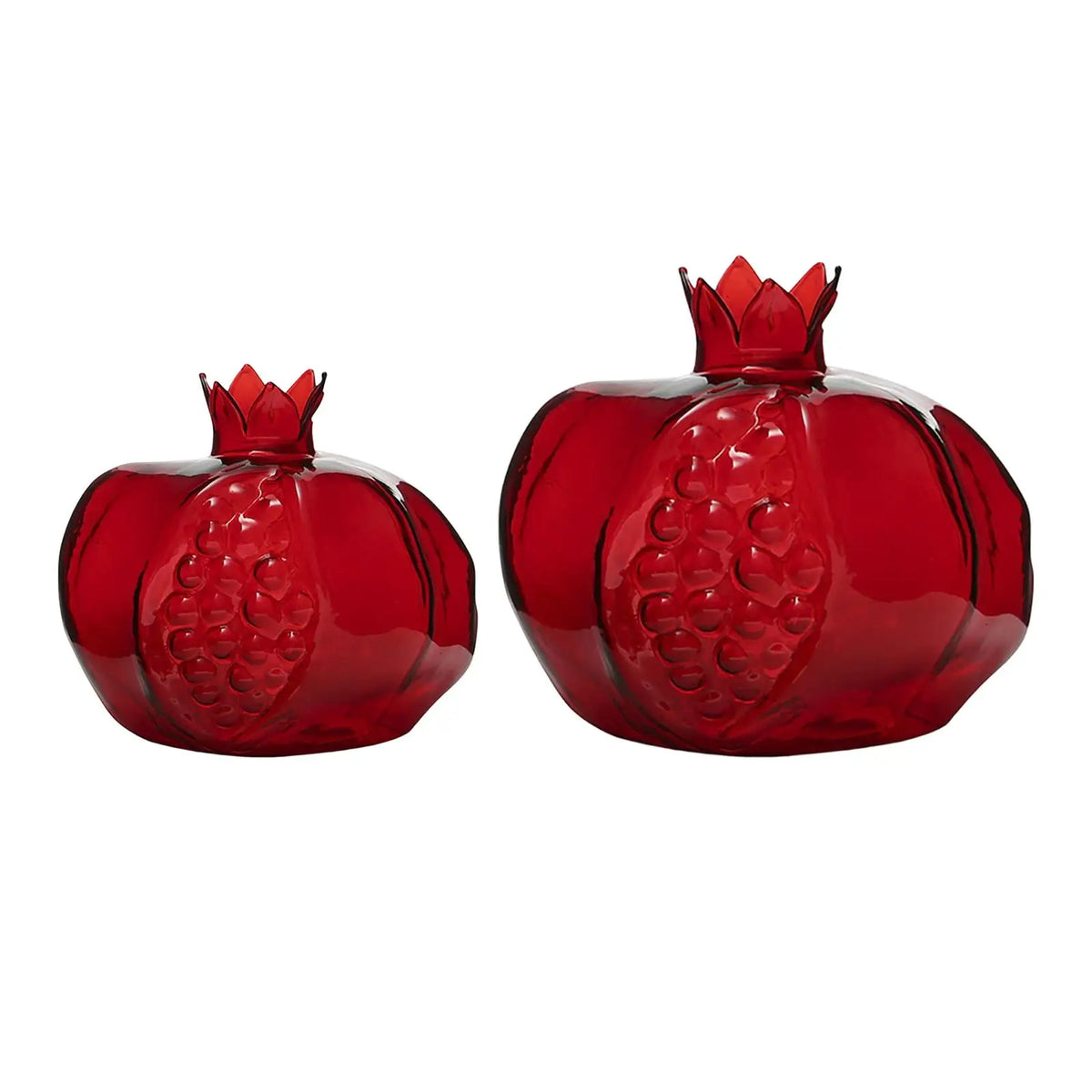 vase verre rouge grenade moderne arrondi gravures intérieur fleurs séchées table decoration