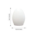lampe nuit ovale rechargeable blanc moderne minuterie tactile led indicator