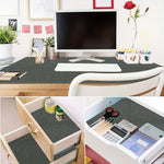 tapis antidérapant noir treillis alvéolaire utilitaire minimaliste 150x100cm cuisine tiroirs comptoirs