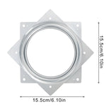 support plateau rotatif argenté 360 degrés rotation moderne pouces