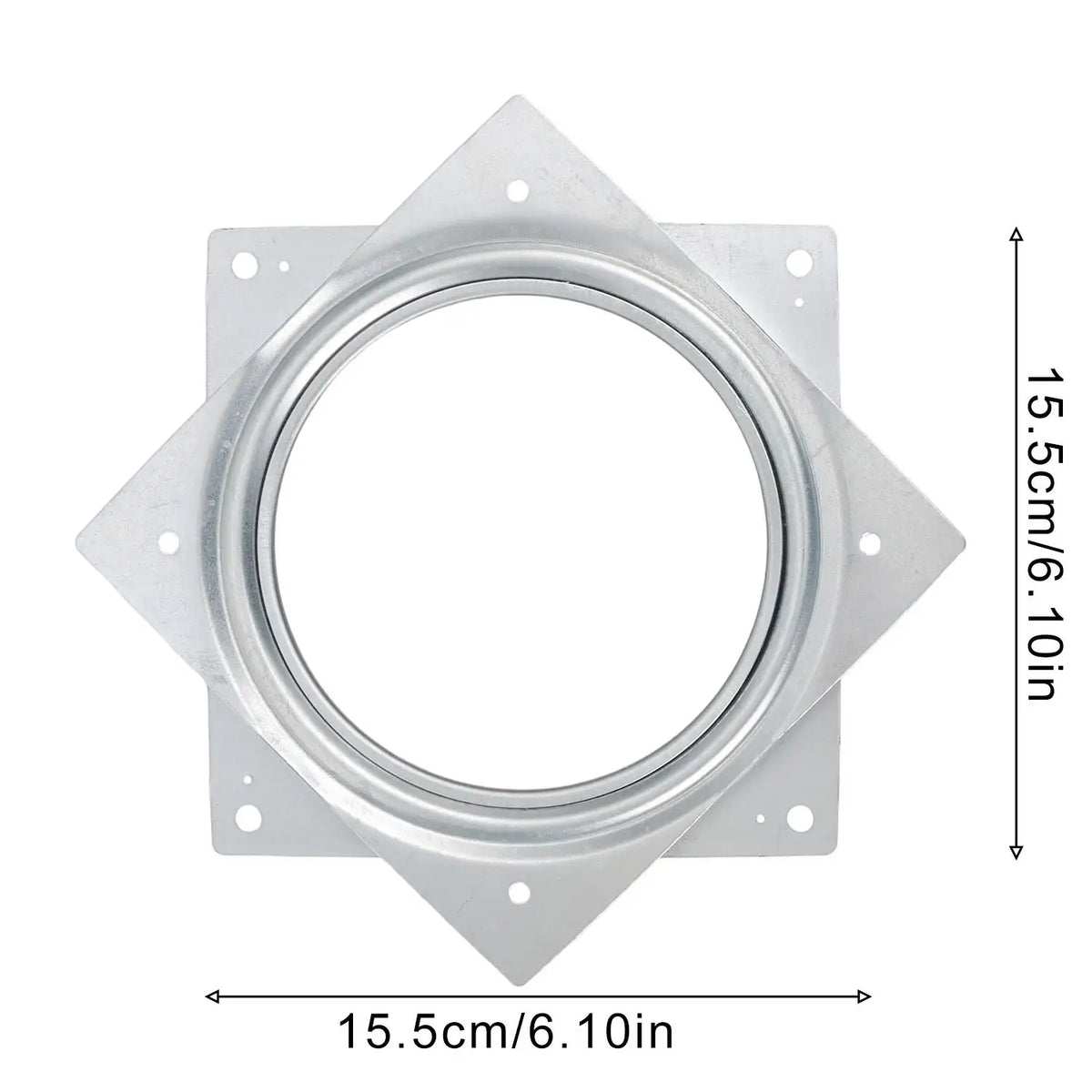 support plateau rotatif argenté 360 degrés rotation moderne pouces