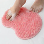 tapis bain brosse corps pieds rose bleu vert gris moderne minimaliste