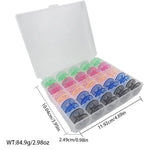 rangements bobines fil coudre boîte acrylique moderne accessoire couture organisation bricolage palette couleurs