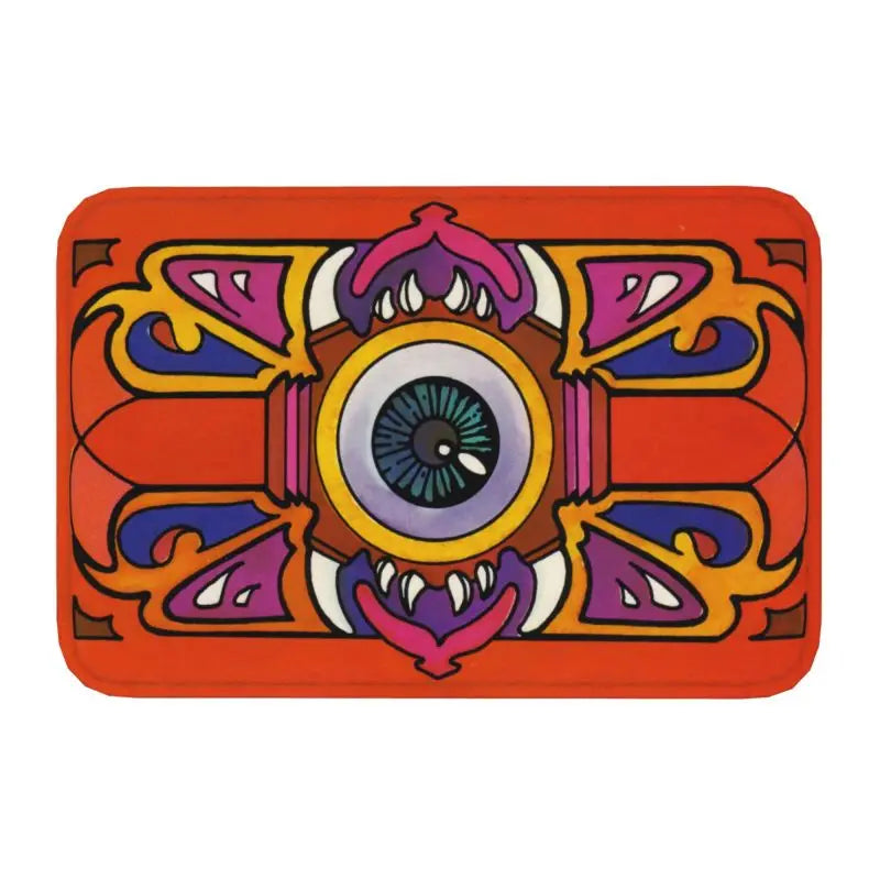 tapis sol moderne rouge violet jaune antidérapant imperméable porte garage entrée bainextérieur