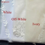 voile mariée blanc broderie feuilles clips classique mariage soirée party bridemaids bridesmaids