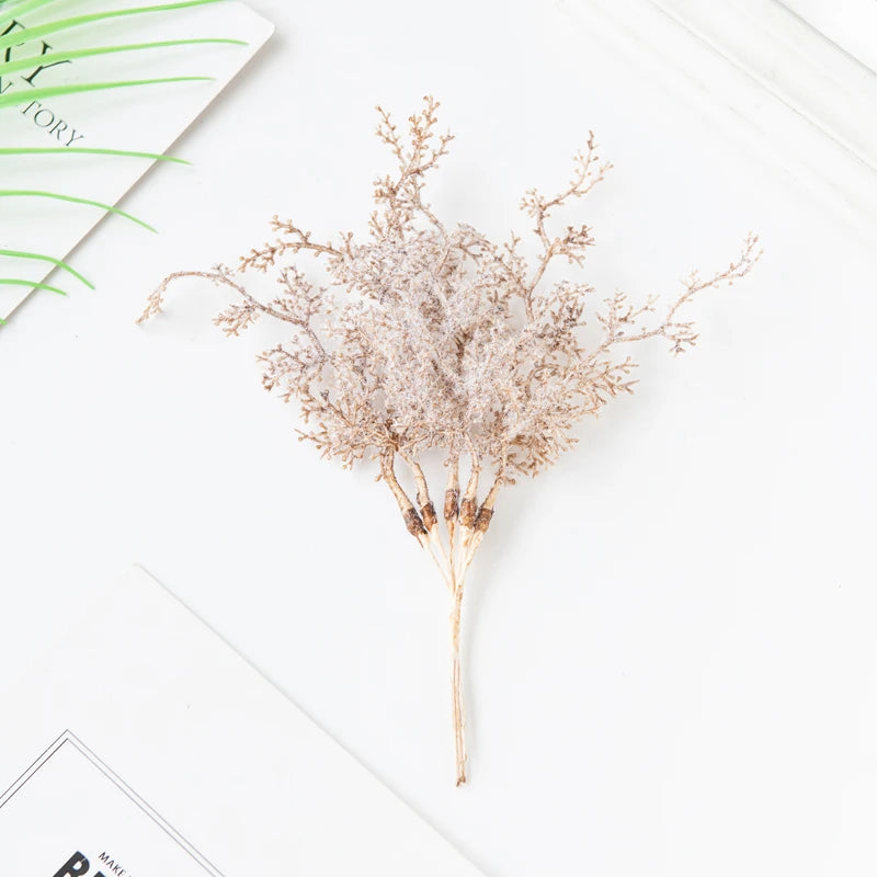 guirlande fleurs séchées blanc bleu rose vert décoration noël mariage rustique festiveextérieur