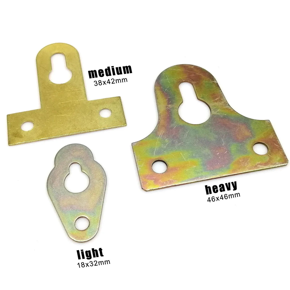 cintres tableau métal doré industriel vis fixations robustes placo multicolore brillant pack 25pcs 18x32mm