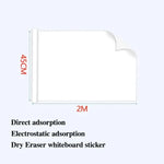 tableau blanc électrostatique adhésif mural blanc surface lisse moderne