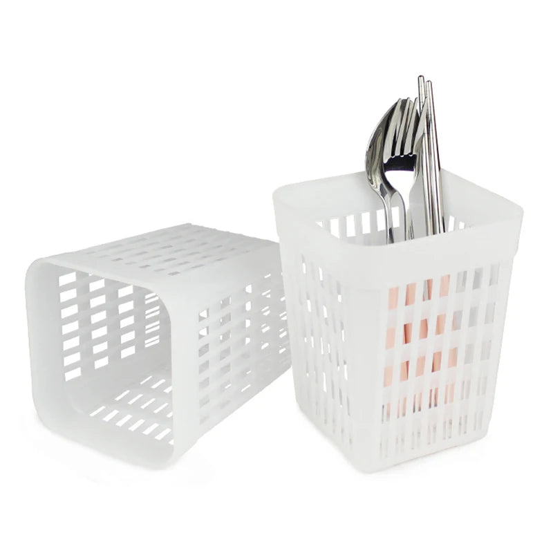panier rangement blanc moderne couverts outils organisation cuisine minimaliste