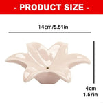 support encens fleur rose pâle doré moderne texture lisse brillante argenté