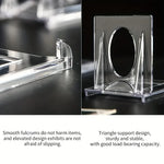 présentoirs transparents supports photos cartes minimaliste moderne rangement salon respectueux environnement plastique
