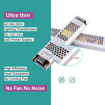 transformateur led ultra fin 12v 24v 60w 100w 150w 200w 300w 400w blanc moderne