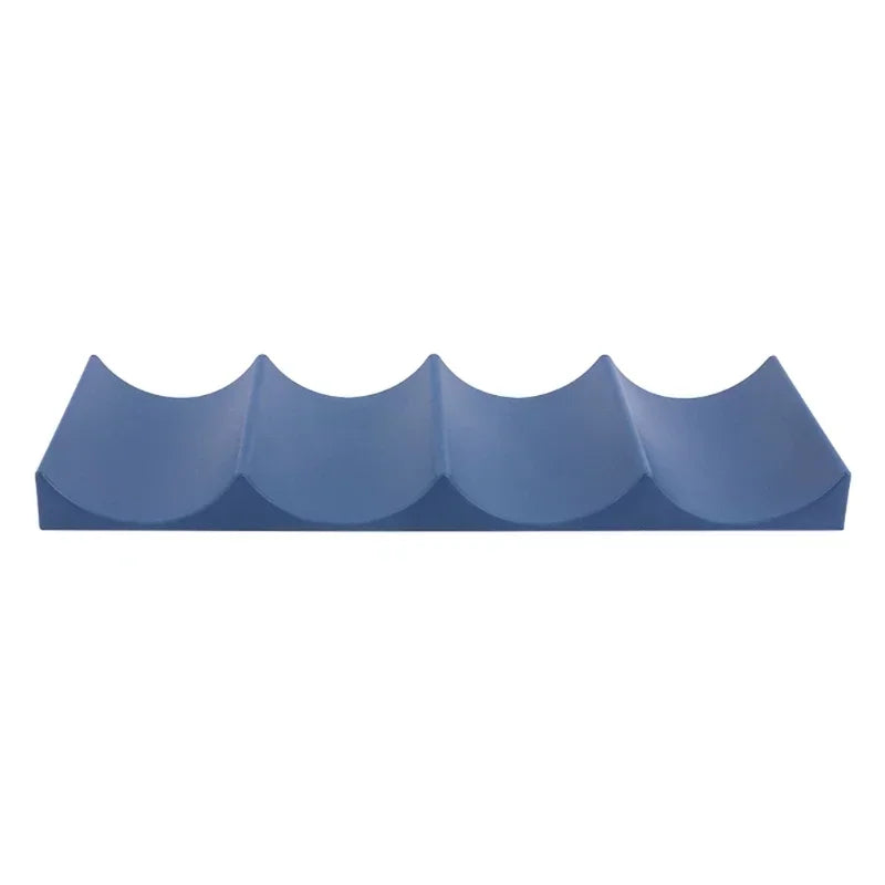 support mural canettes bleu marine rose pâle plissé moderne adhésifversible