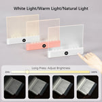 lampe lecture led veilleuse températures couleur gradation continue rechargeable usb minuterie moderne blanc opacité