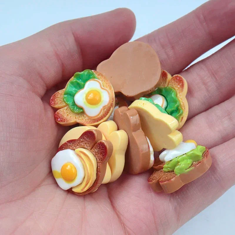 boucles d'oreilles marron jaune vert oiseau fromage pain oeufs détaillées modernes 5cm5cm