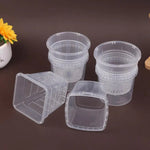 pot plantes auto arrosant transparent minimaliste grille ventilation réservoir d'eau