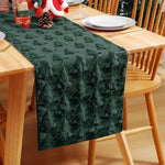 chaise table arbre noël vert rouge tissage relief festive décoration décembre événement