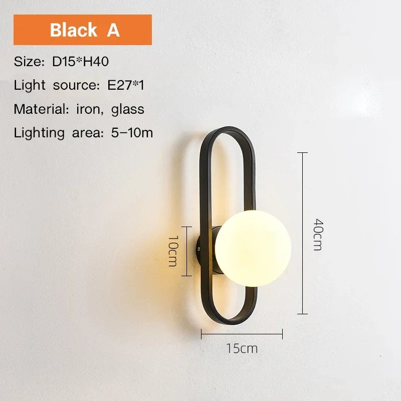 applique murale moderne or noir éclairage cuisine salle manger led 249 2000 lumens fixée