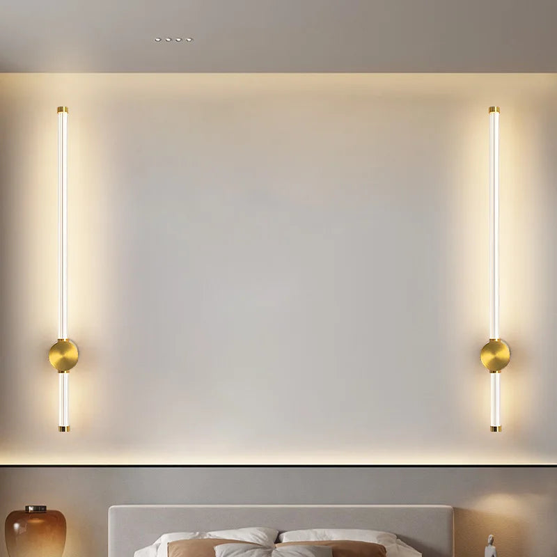 appliques murales led modernes dorées éclairage cuisine chambre salon étude entrée minimaliste