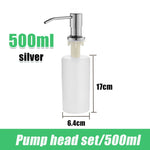 distributeur savon liquide moderne noir blanc transparent pompe tuyau flexible