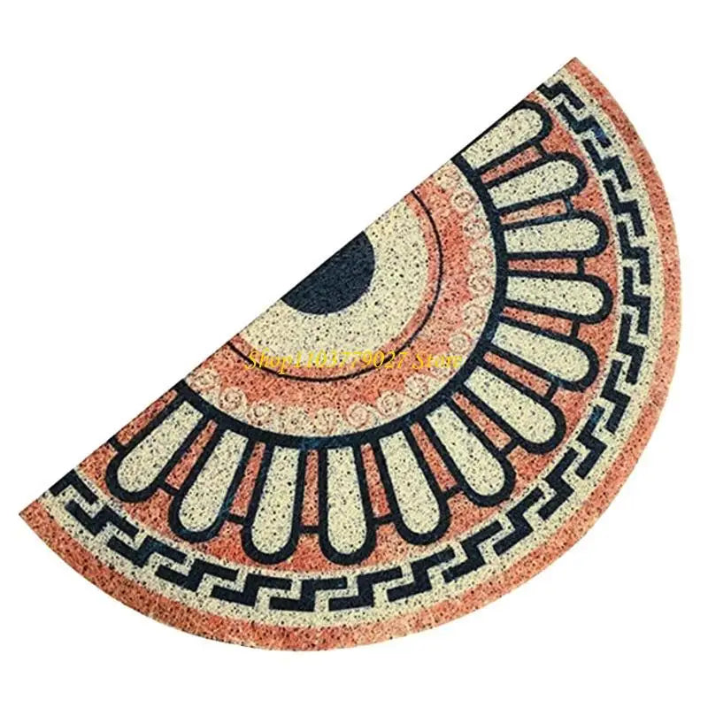 tapis sol antidérapant floral brodé beige noir blanc rose classique traditionnel imperméable moderne