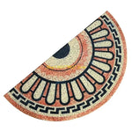 tapis sol antidérapant floral brodé beige noir blanc rose classique traditionnel imperméable moderne