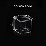 boîtes plastique transparentes modernes boîte bijoux réutiliables boîtes rangement minimalistes transparentes accessoires coiffure pièces