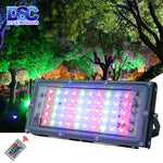 projecteur led noir multicolore ip65 bras articulé moderne extérieur 50w rvb aluminium